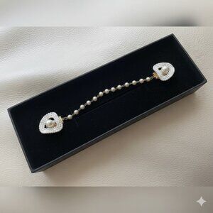 Elegant Pearl Beaded Shawl/sweater Clip